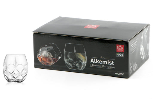 RCR Alkemist Gin Tonic Servizio bicchieri in vetro 35 cl - Confezione da 6  pezzi su Horeca Atelier