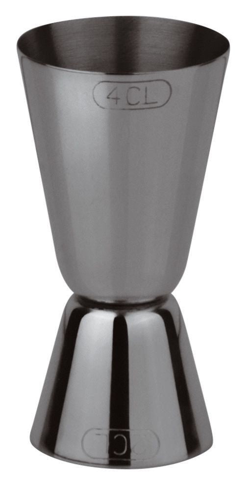 Jigger inox black Paderno 20-40 ml